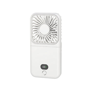 Ventilateur portatif avec miroir ventilateur de charge d'urgence portable d'extérieur USB pliable mini électrique portatif blanc